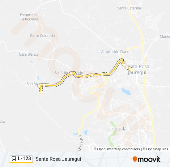 L-123 Bus Line Map