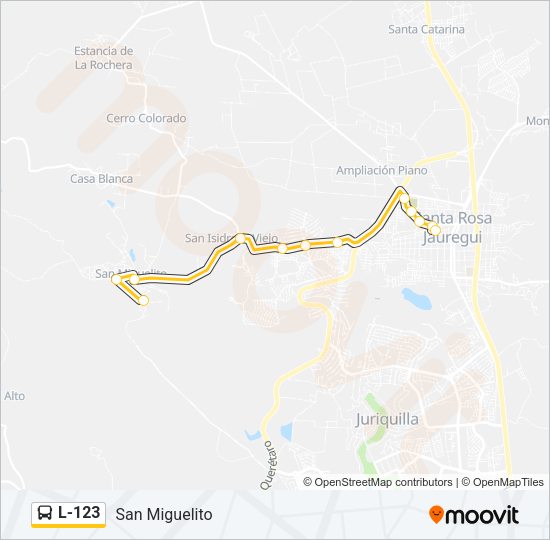 L-123 Bus Line Map