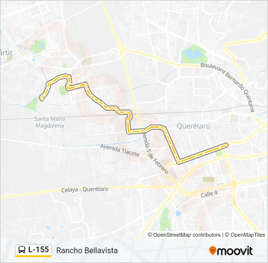 L-155 Bus Line Map