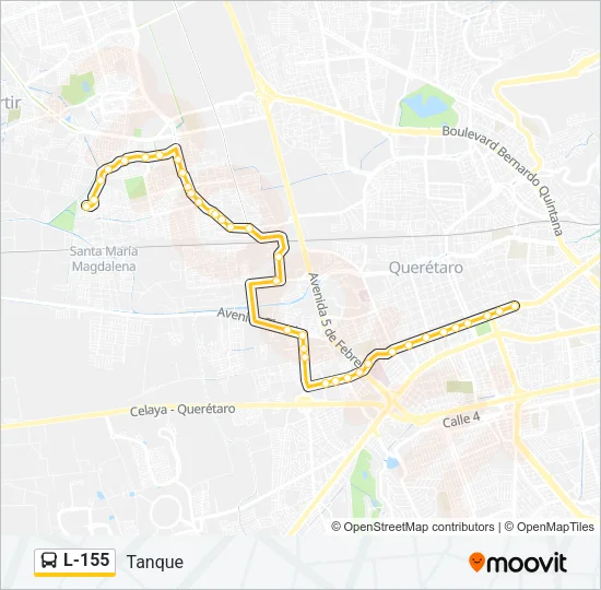 L-155 Bus Line Map