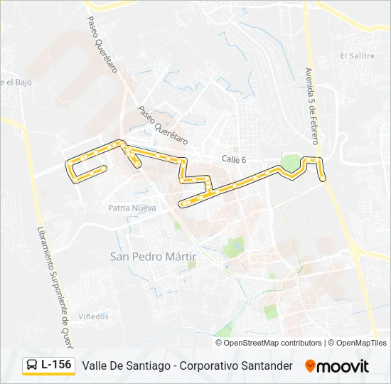 L-156 Bus Line Map