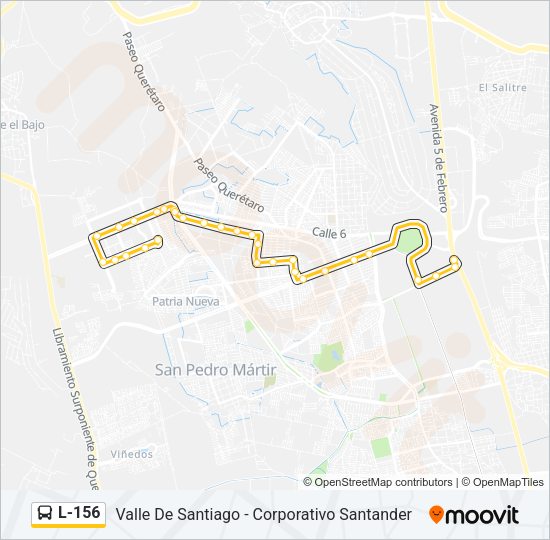 L-156 Bus Line Map