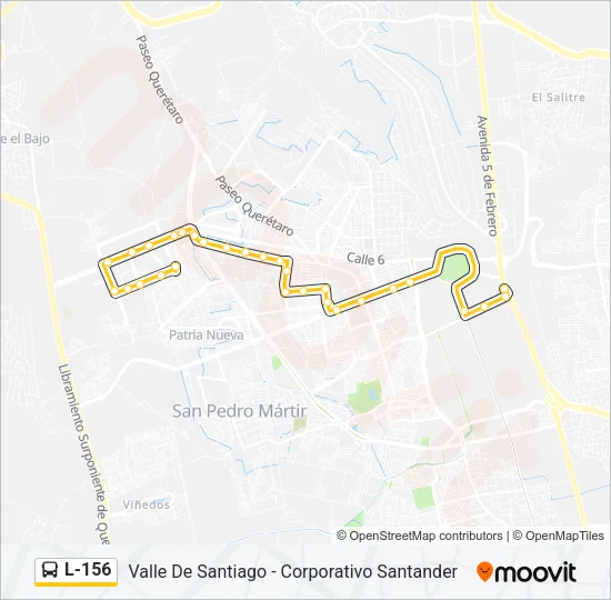 L-156 Bus Line Map