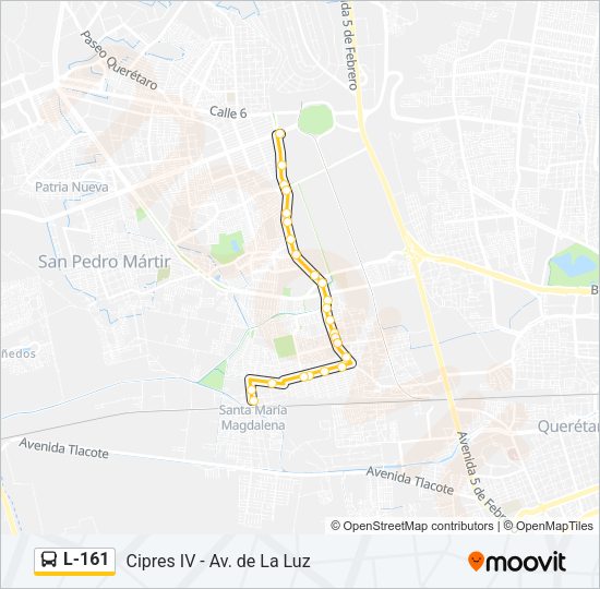 L-161 Bus Line Map