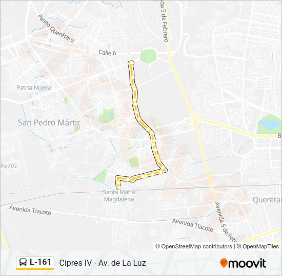 L-161 Bus Line Map