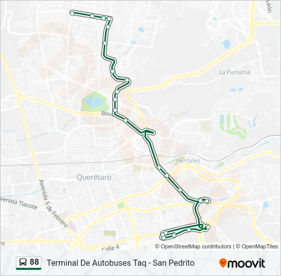 88 Bus Line Map