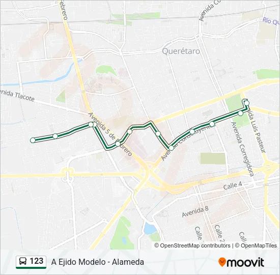 123 Bus Line Map