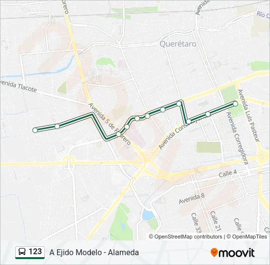 123 Bus Line Map