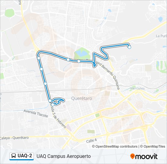 UAQ-2 Bus Line Map