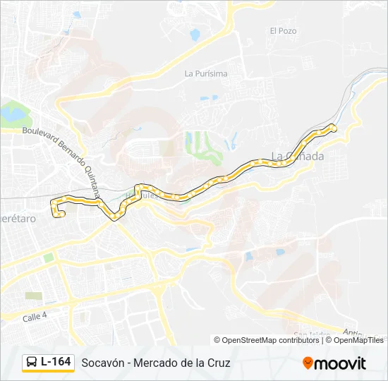 L-164 Bus Line Map