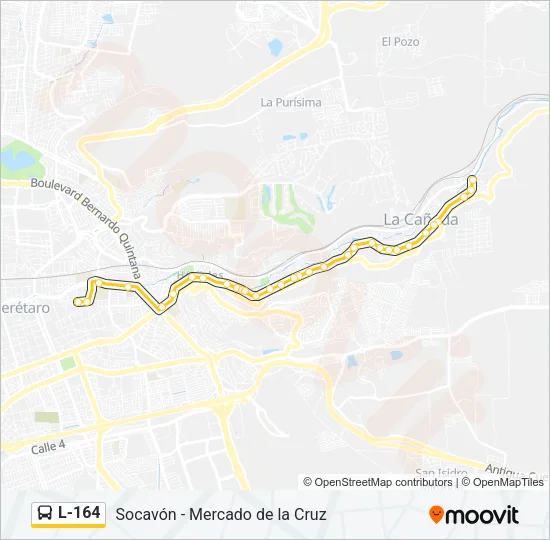 L-164 Bus Line Map