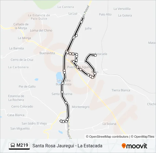 M219 Bus Line Map