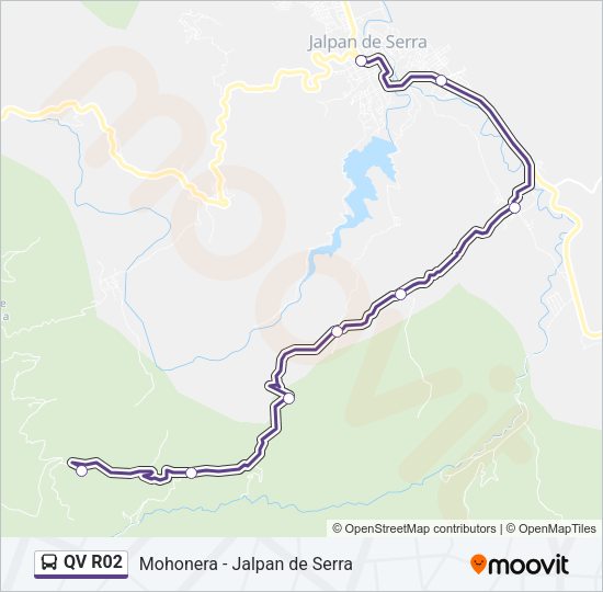 QV R02 Bus Line Map