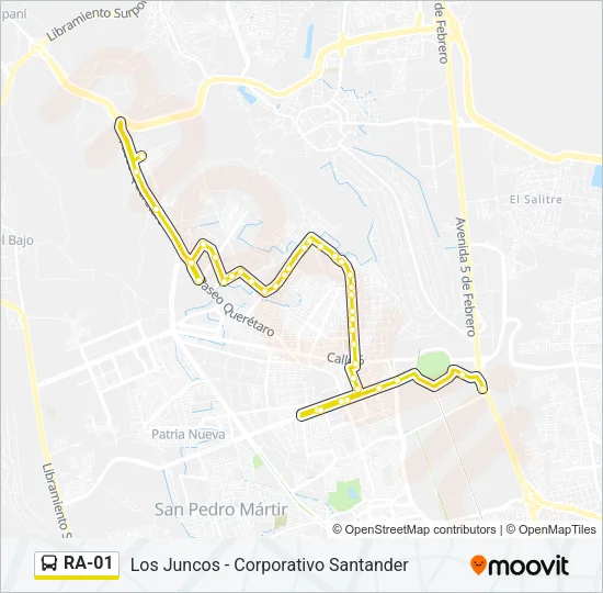 RA-01 Bus Line Map