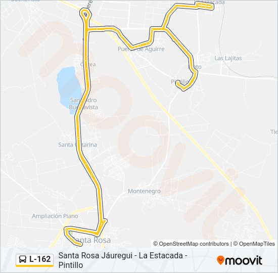 L-162 Bus Line Map