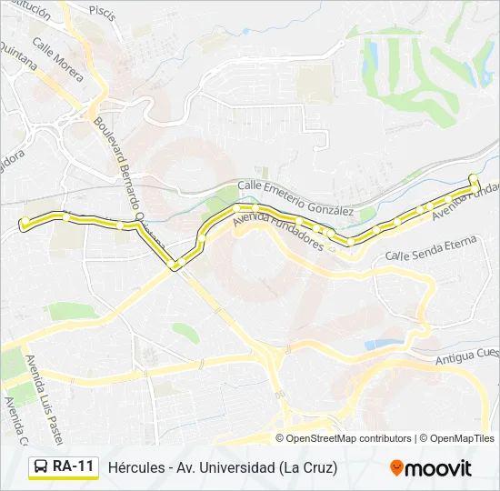 RA-11 Bus Line Map
