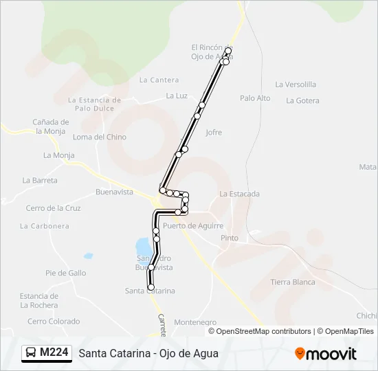M224 Bus Line Map