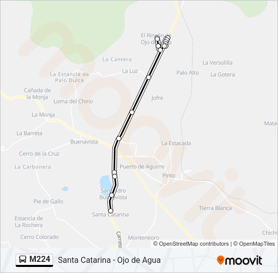 M224 Bus Line Map