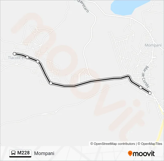 M228 Bus Line Map