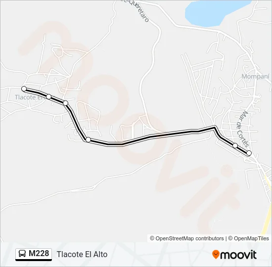 M228 Bus Line Map