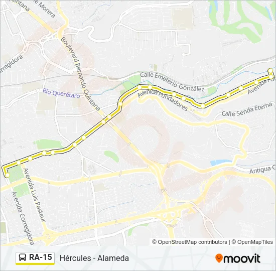 RA-15 Bus Line Map