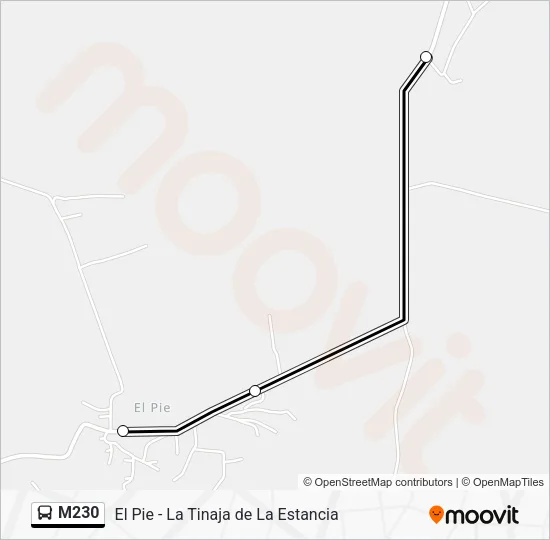 M230 Bus Line Map