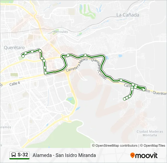 S-32 Bus Line Map