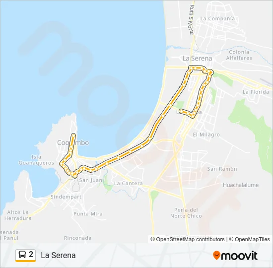 2 Bus Line Map