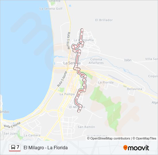 7 bus Line Map