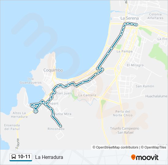 10-11 bus Line Map