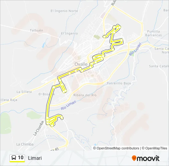 10 Bus Line Map