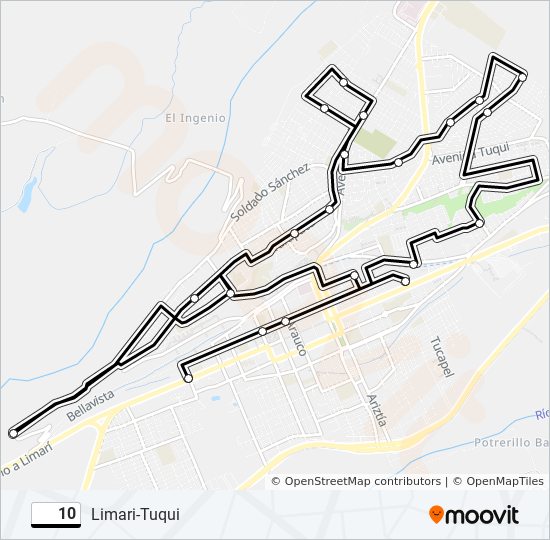 10 bus Line Map