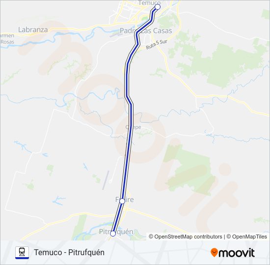 Mapa de TREN PI. de tren