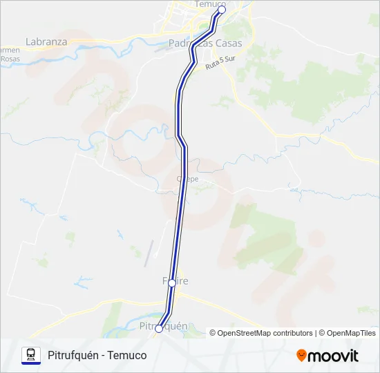 TREN PI. Train Line Map