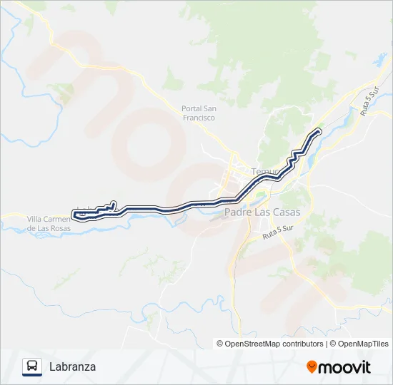 2 B Bus Line Map