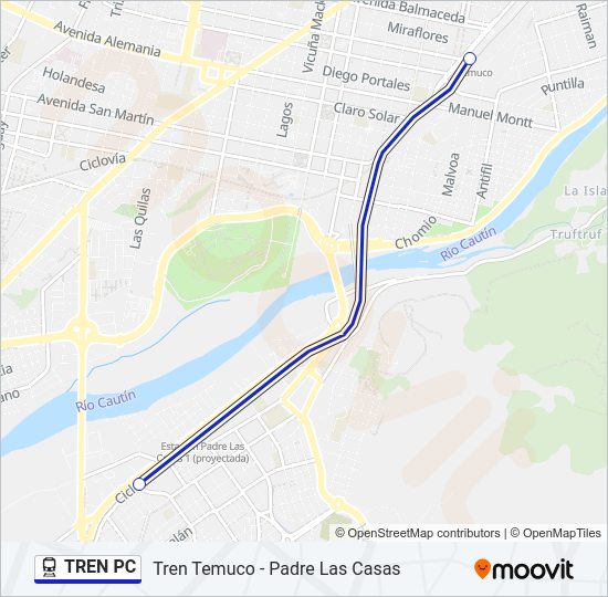 Mapa de TREN PC de tren
