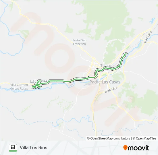 5 B Bus Line Map