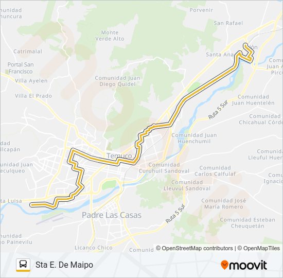 1 A Bus Line Map
