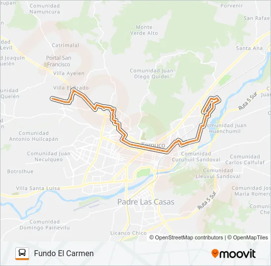 6 A Bus Line Map