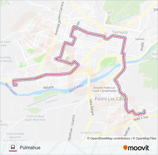 10 B Bus Line Map