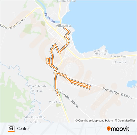 Mapa de 3B de autobús