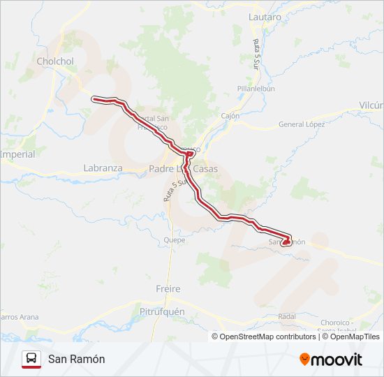 Mapa de 3 D de autobús