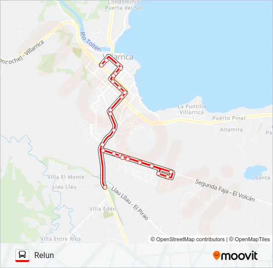 Mapa de 3A de autobús