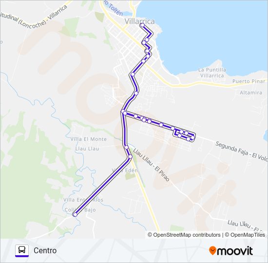 3A PUENTE COLLICO Bus Line Map