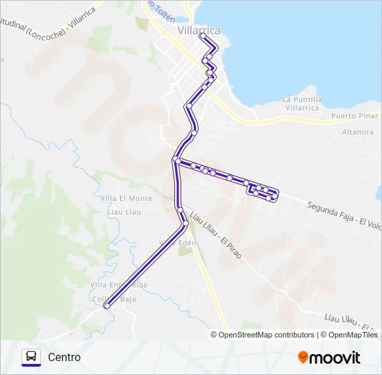3A PUENTE COLLICO Bus Line Map