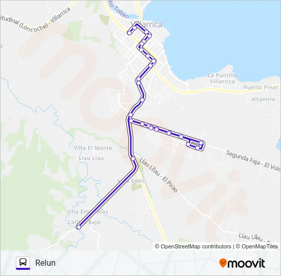 3A PUENTE COLLICO Bus Line Map