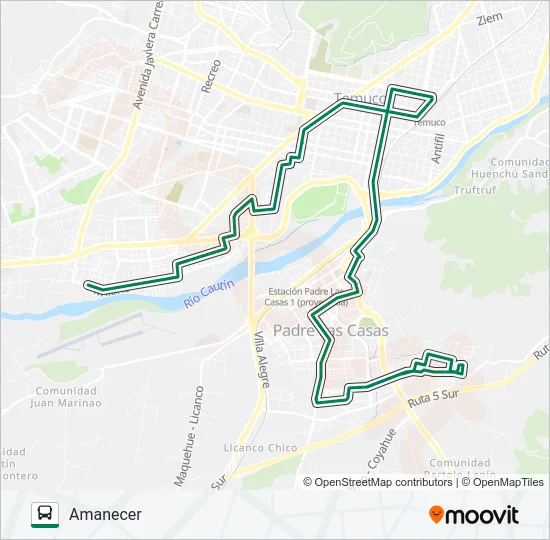 8 A Bus Line Map