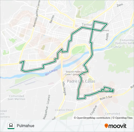 8 A Bus Line Map