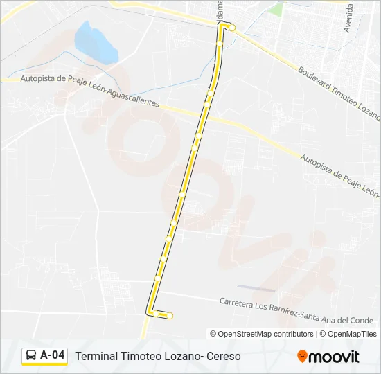 A-04 Bus Line Map
