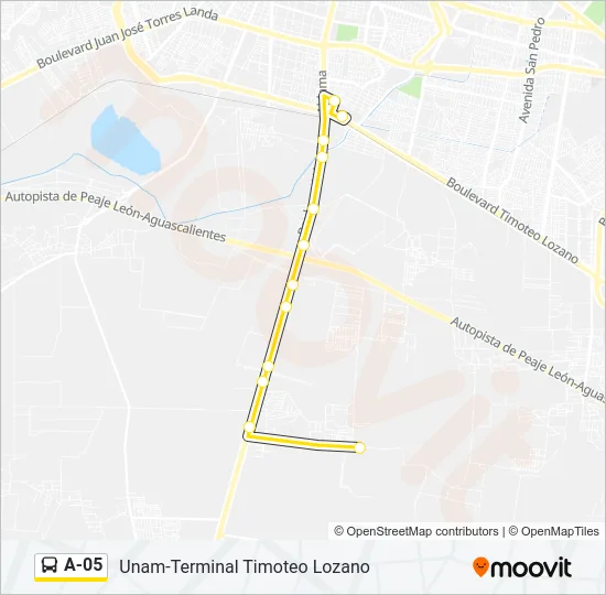 A-05 Bus Line Map
